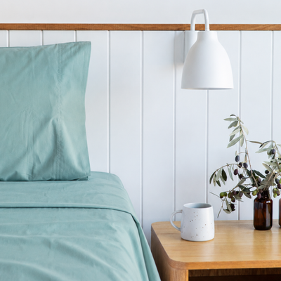 Urban Cotton Sheets in Fern