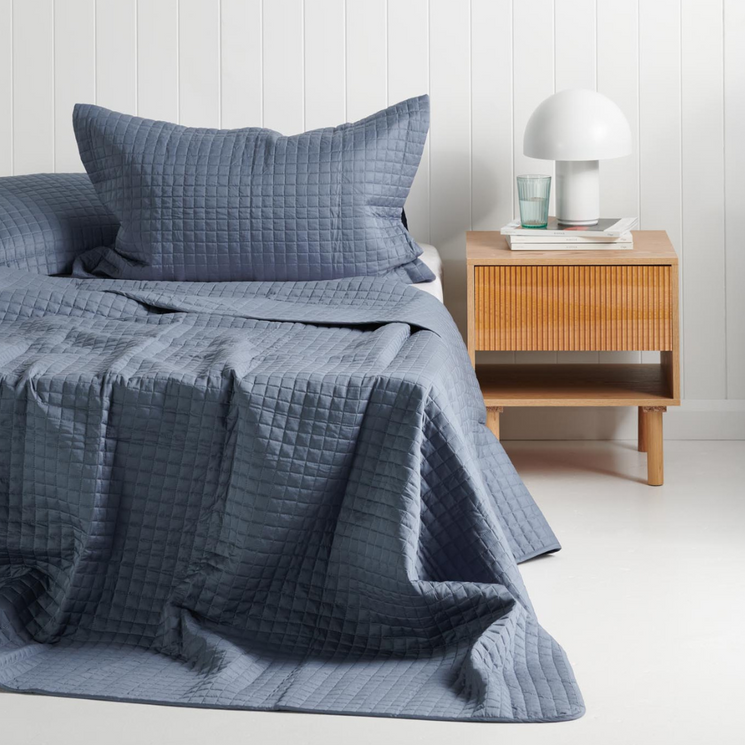 Bamboo Coverlet Set Blue Mirage Pure Zone