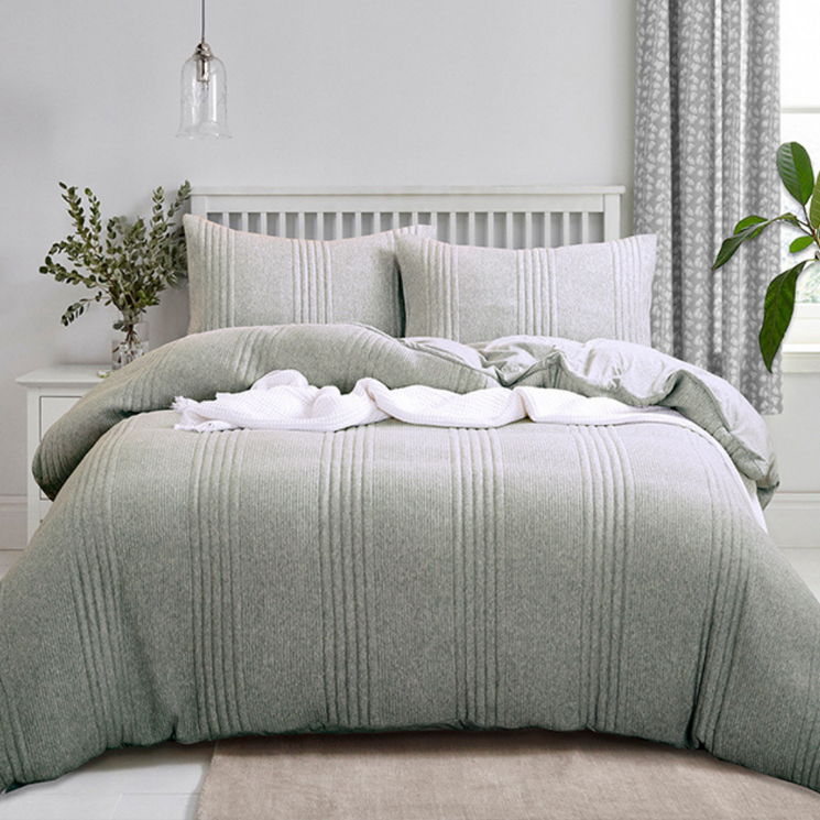 Haven Cotton Jersey Quilt Cover Set Queen Size Pure Zone