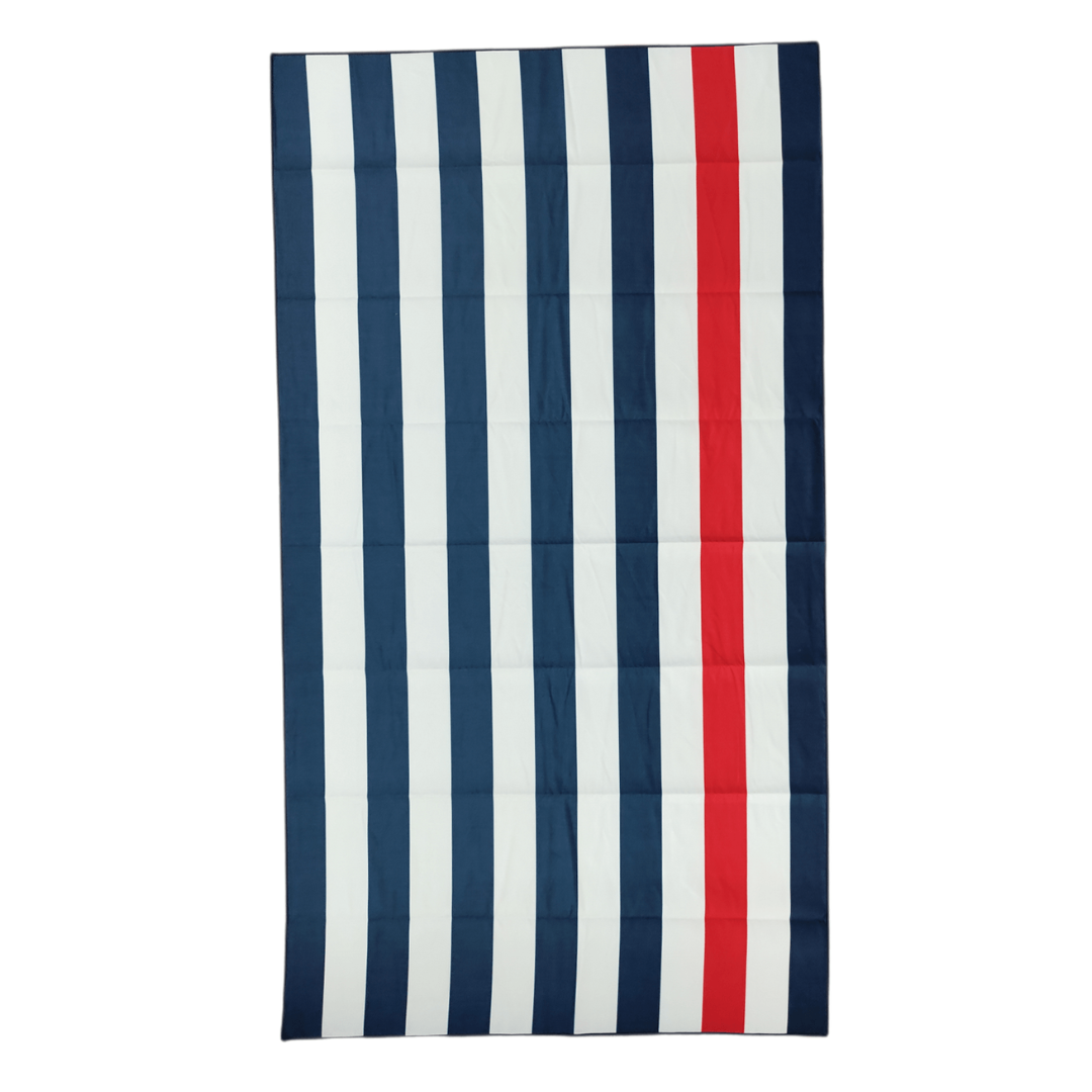 Large Sand Free Beach Towel Nautical Stripe Pure Zone