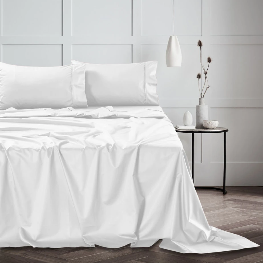 Egyptian Cotton Sateen Extra Deep Sheet Sets (50cm Depth) Pure Zone